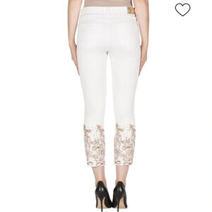 Joseph  Ribkoff Embroidered Leg Jean